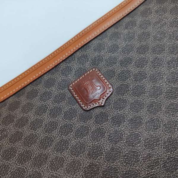 MACADAM CLUTCHE Coated Canvas Brown