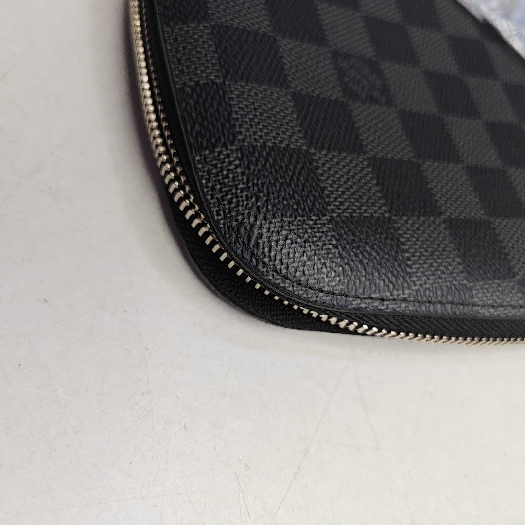 ATOLL Damier Graphite Calfskin Black