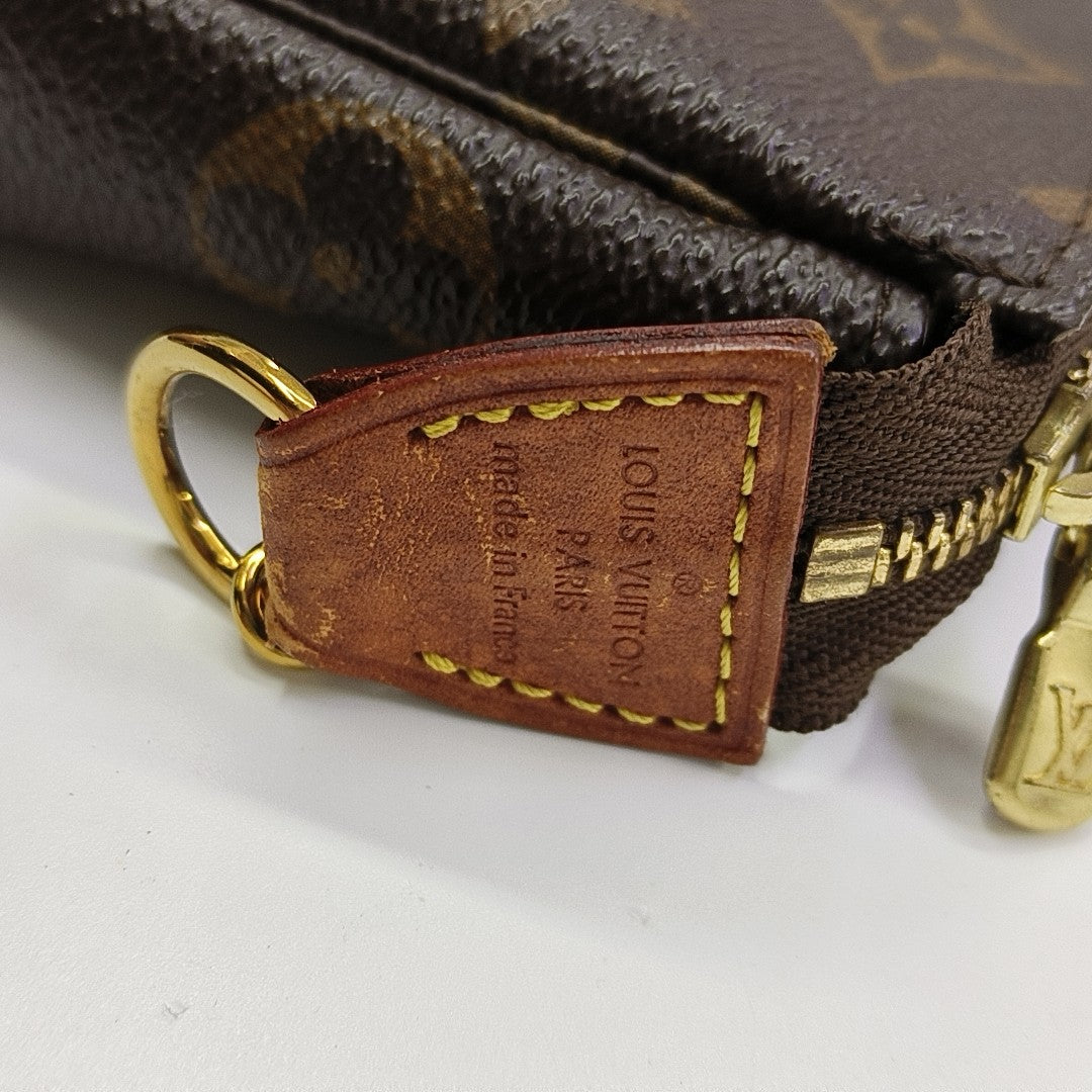ACCESSOIRES Mini Monogram Coated Canvas Brown