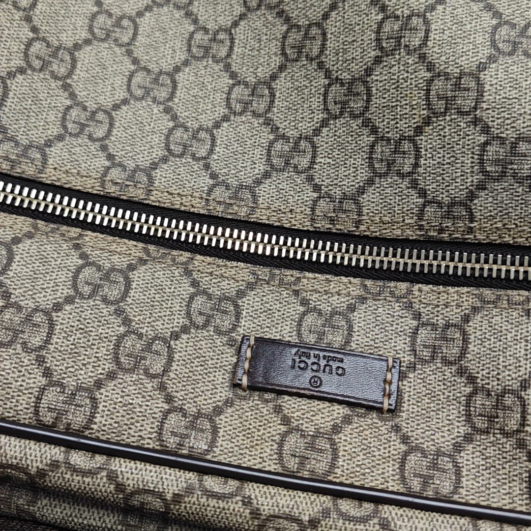 Monogram Coated Canvas Crossbody Bag Black