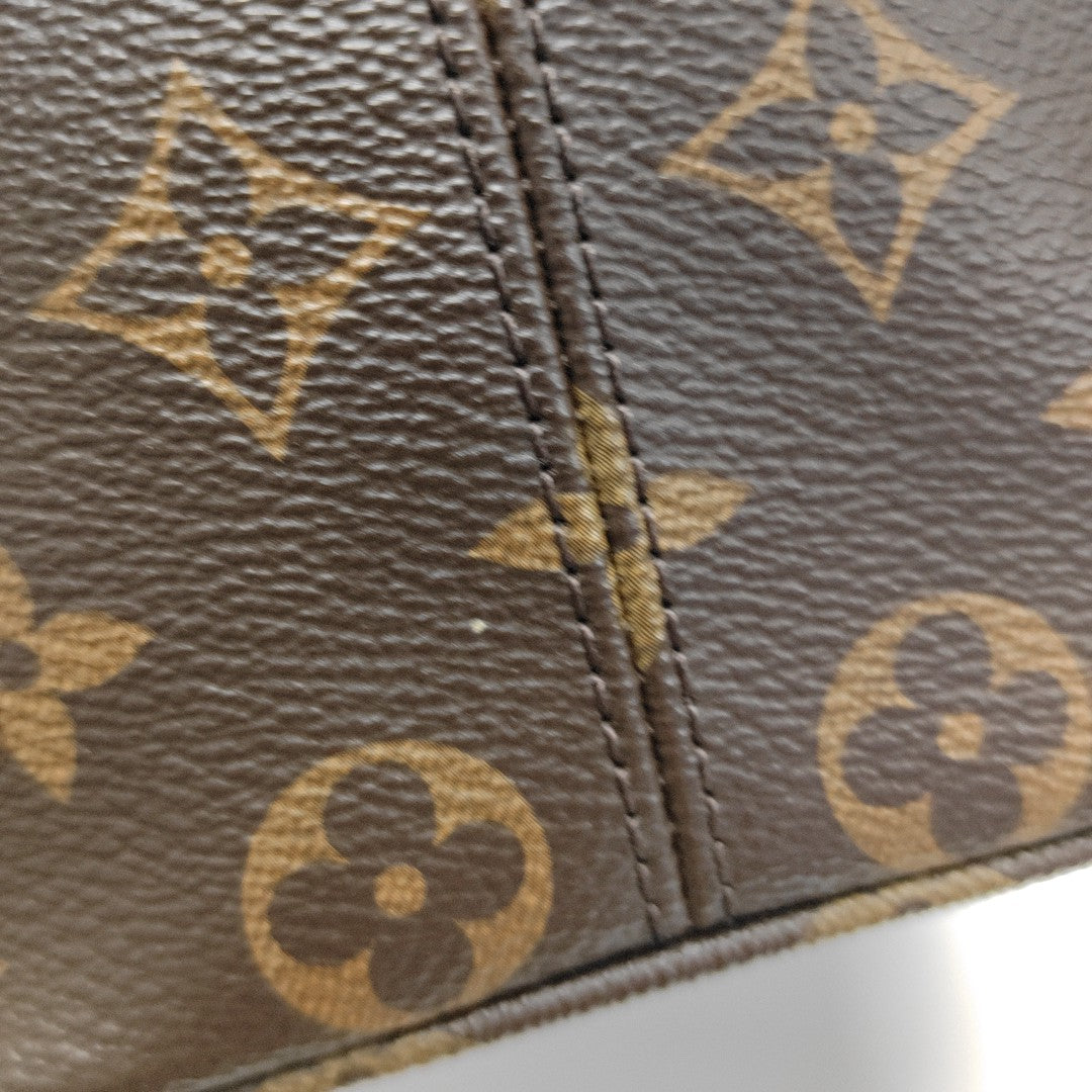 ALL IN BB Monogram Coated Canvas Brown