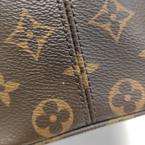 ALL IN BB Monogram Coated Canvas Brown