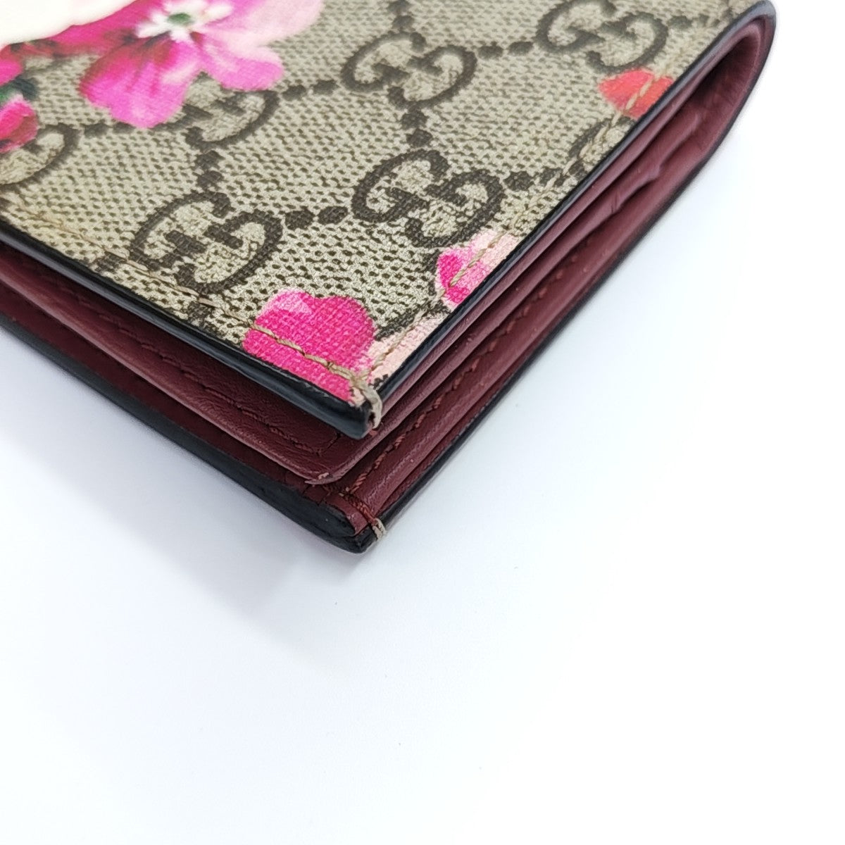 GG Blooms Monogram Coated Canvas Beige Wallet