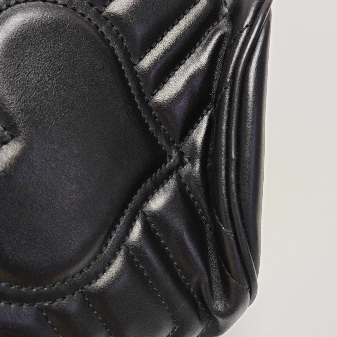 GG Marmont Mini Quilted Calfskin Black