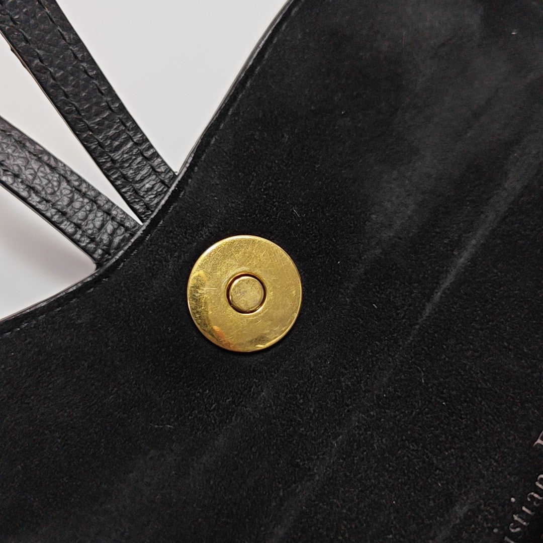 Saddle Mini Calfskin Black
