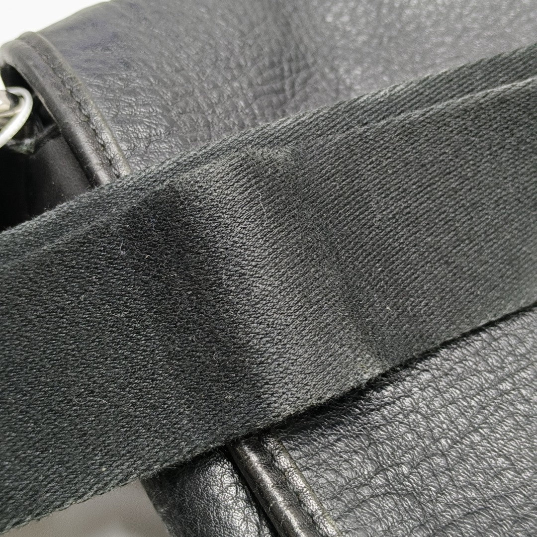 Calfskin Shoulder Bag Black