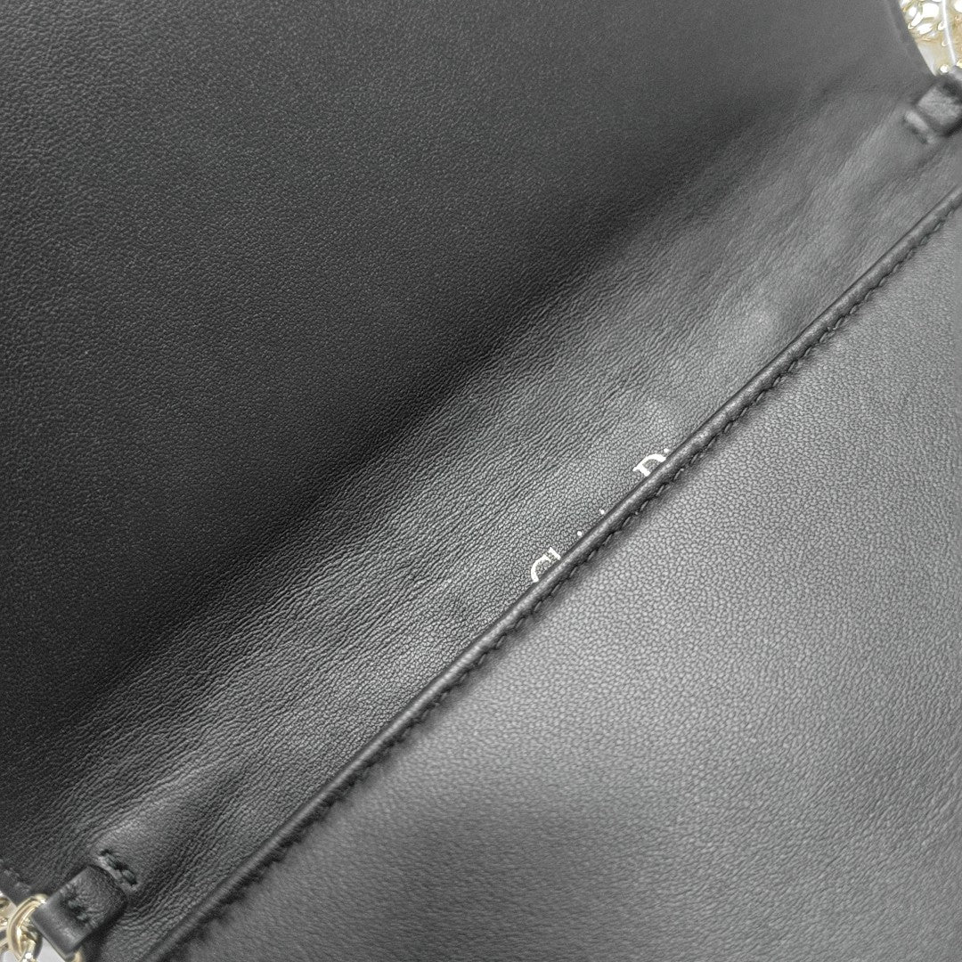 Lady Dior Small Cannage Lambskin Black