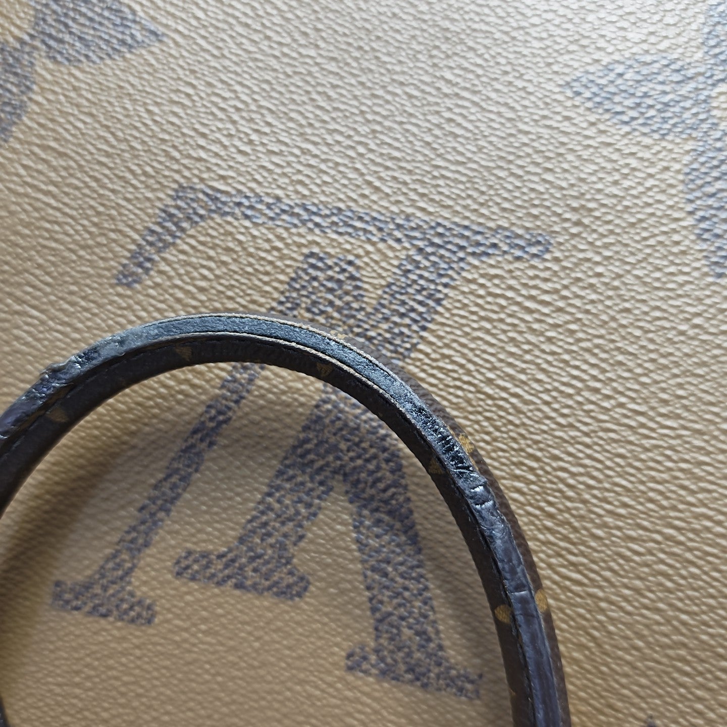 ONTHEGO MM Monogram Coated Canvas Brown