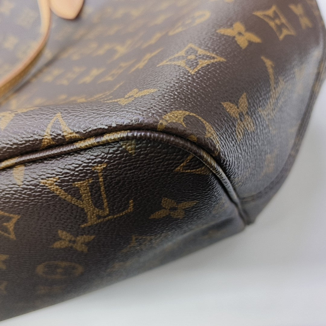NEVERFULL GM Monogram Coated Canvas Brown