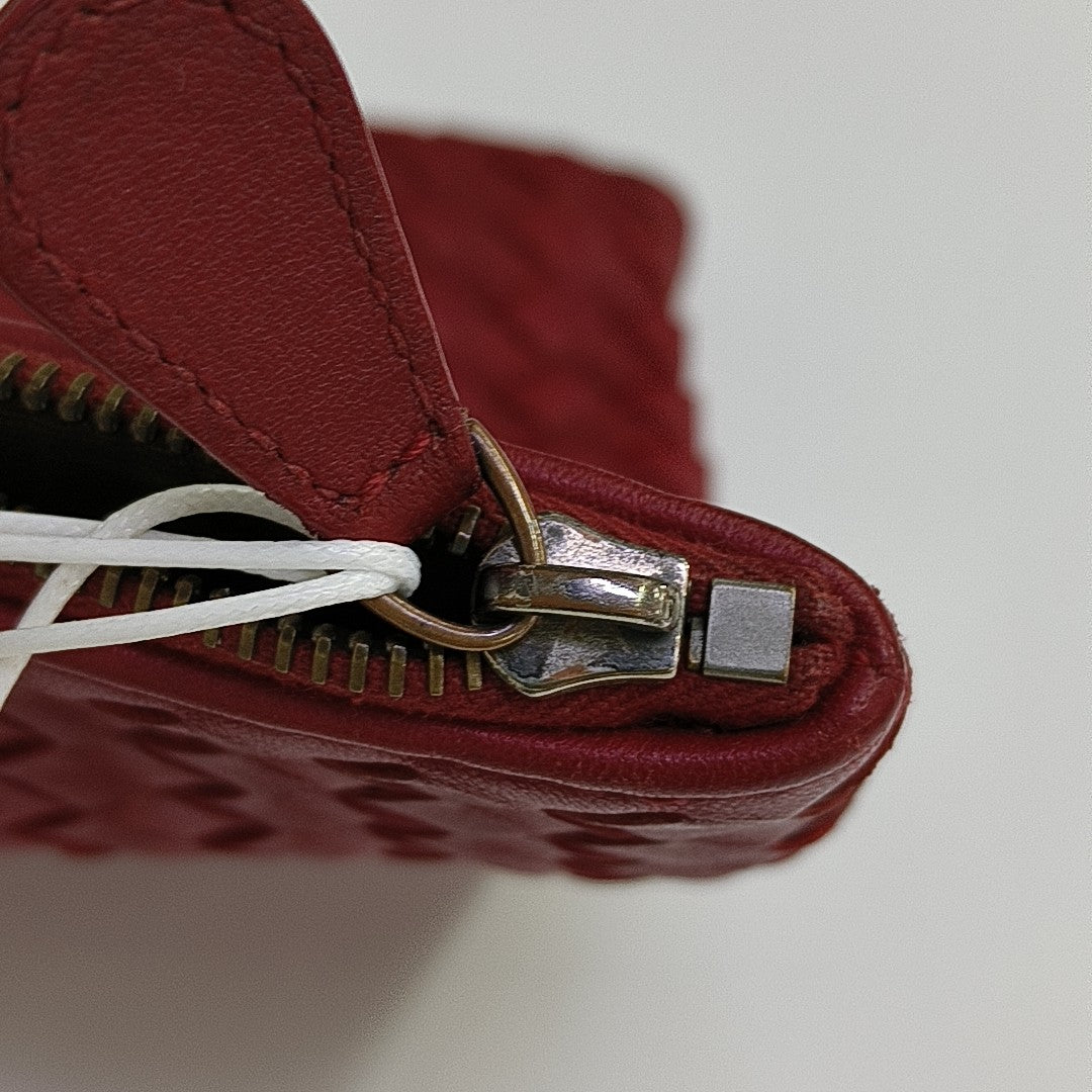 Calfskin Clutch Red