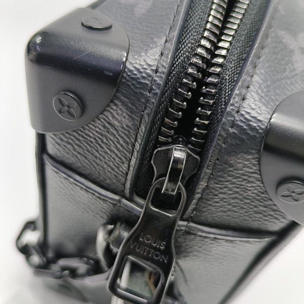 SOFT TRUNK Mini Monogram Coated Canvas Black
