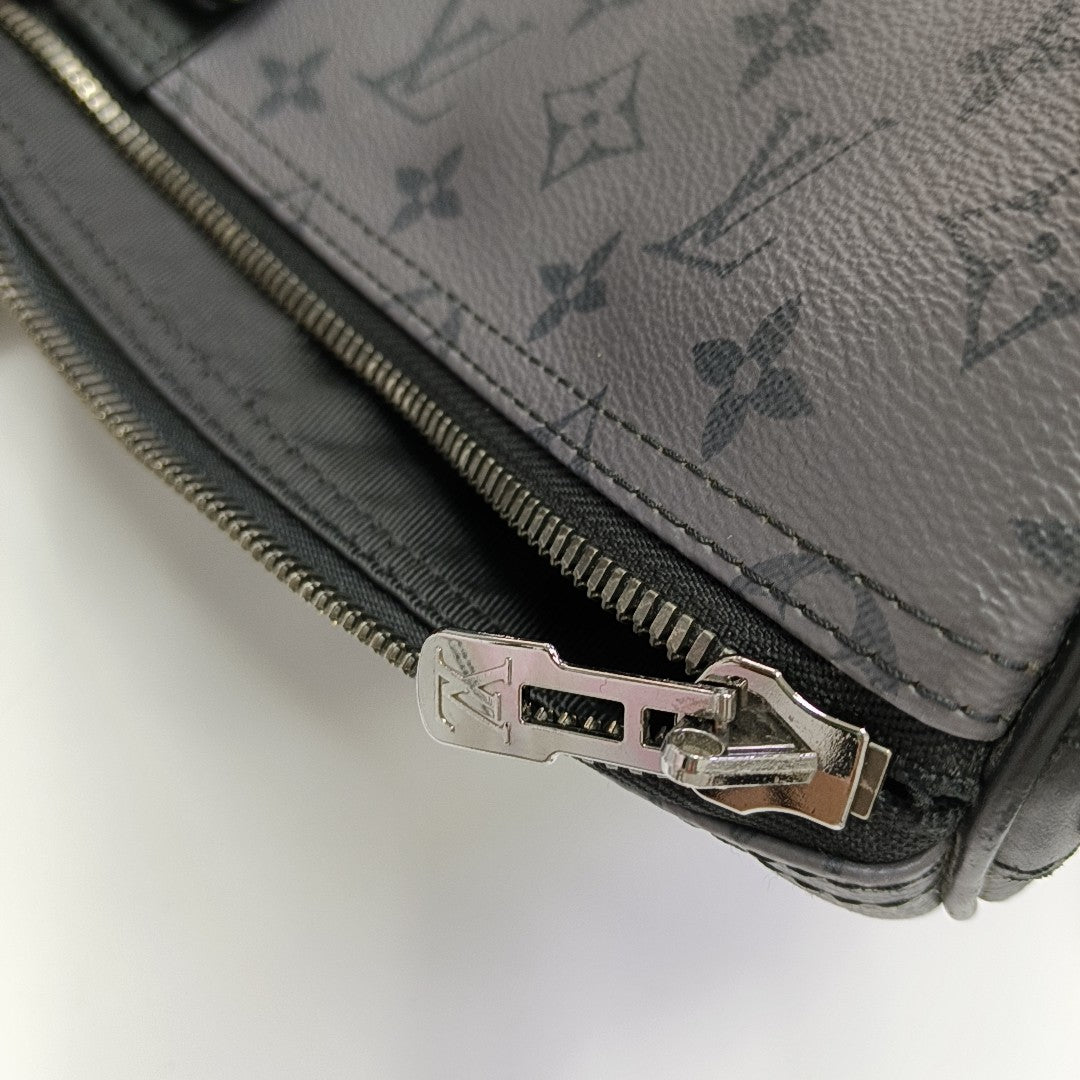 KEEPALL 50 Monogram Coated Canvas Gray