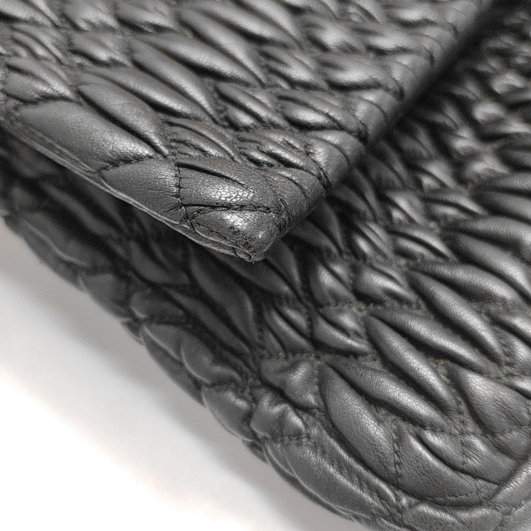 Crystal Lambskin Black