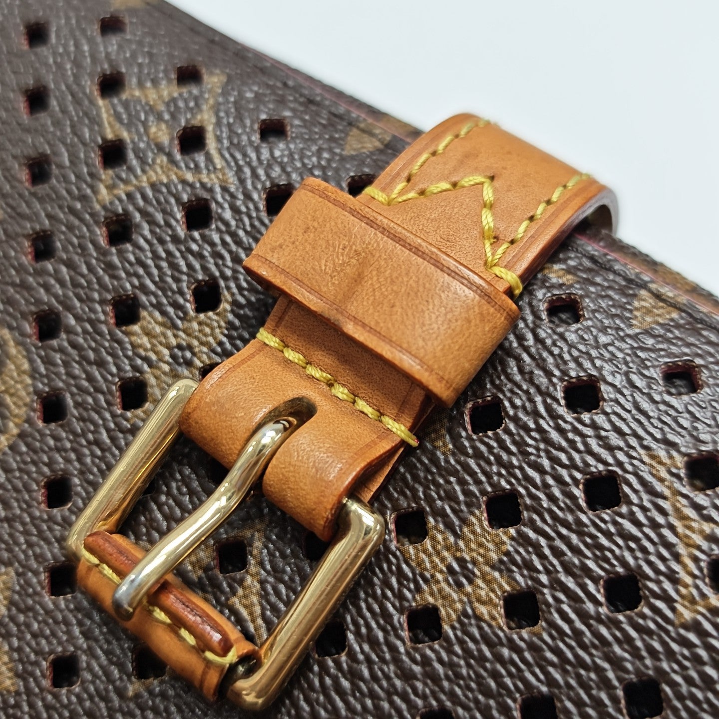 Monogram Coated Canvas Shoulder Bag Brown