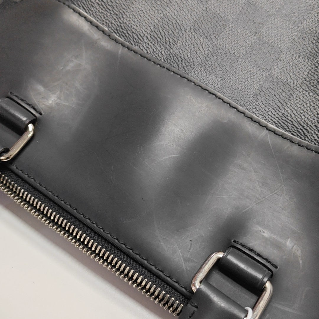 PORTE-DOCUMENTS Damier Graphite Coated Canvas Black