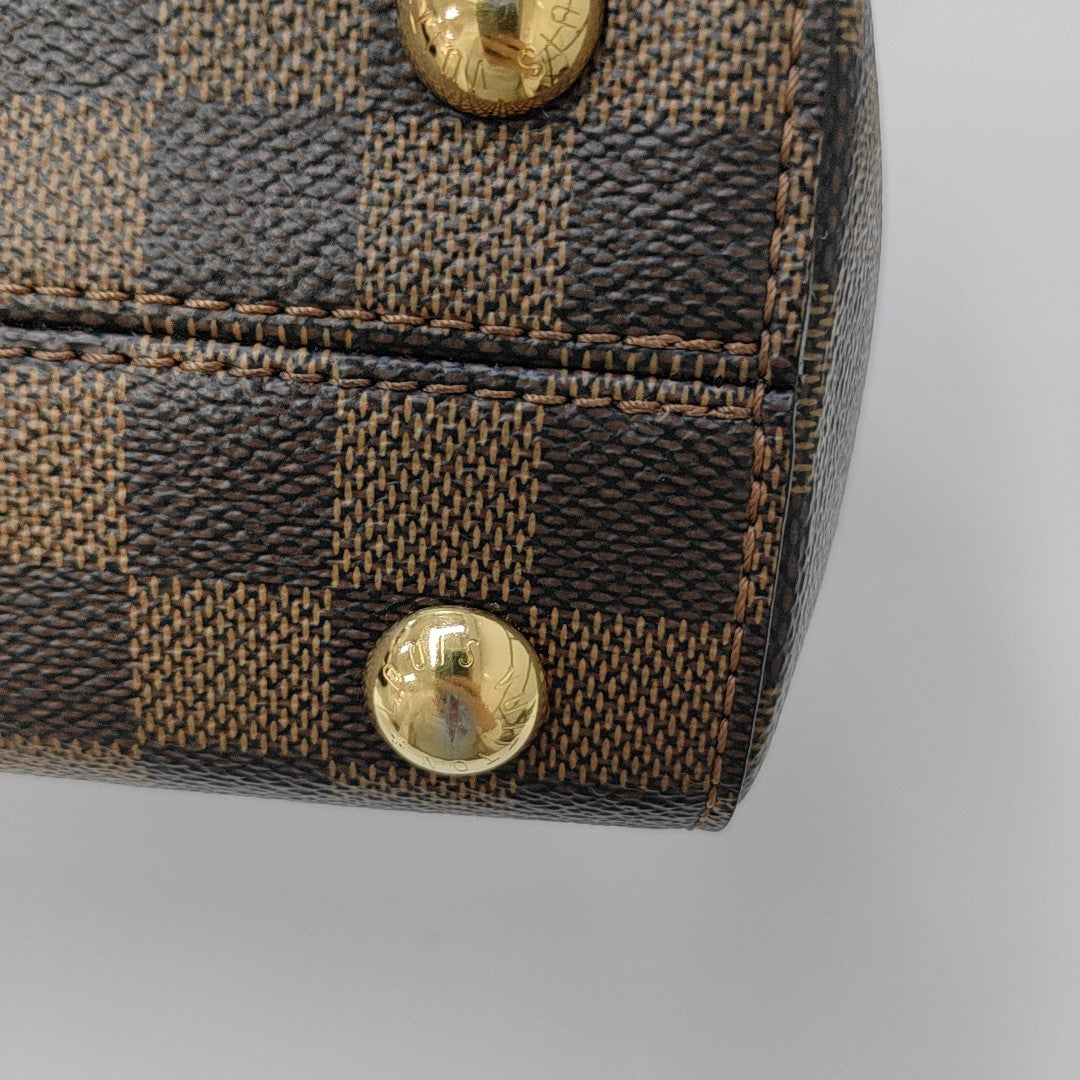 BOND STREET BB Damier Ebene Coated Canvas Brown