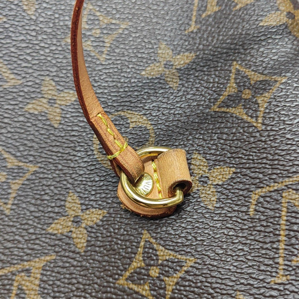 NEVERFULL MM Monogram Coated Canvas Brown