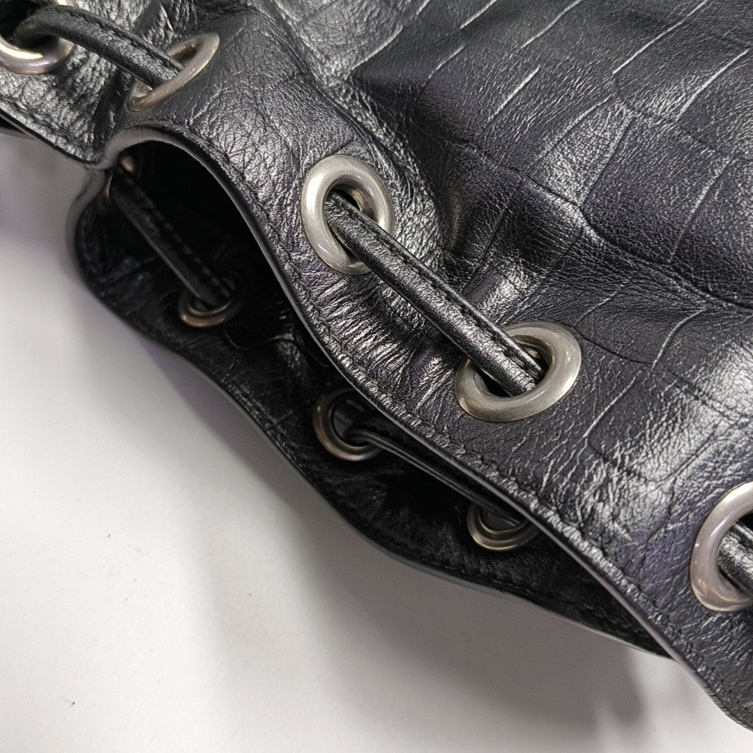 Le Cagole Mini Calfskin Gray