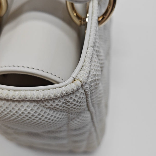 Lady D-Lite Mediano Tejido Acolchado Blanco