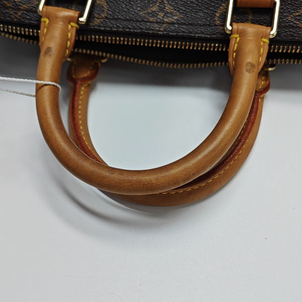 SPEEDY 25 Monogram Coated Canvas Brown