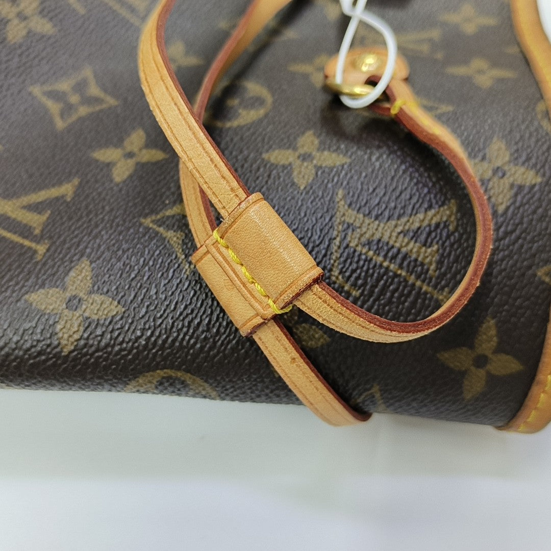 NEVERFULL GM Monogram Coated Canvas Brown