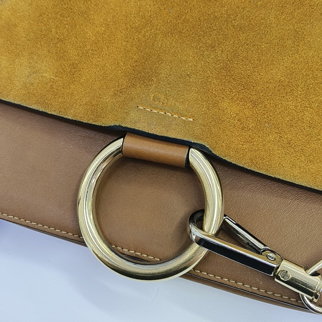 Faye Small Calfskin Brown