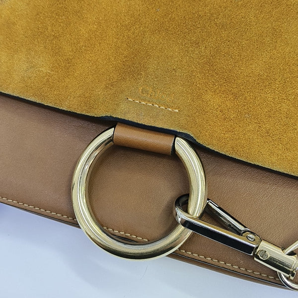 Faye Small Calfskin Brown