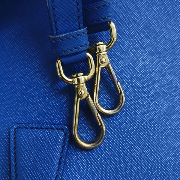 Authenticated pre-owned  Galleria Saffiano Calfskin Blue - Shoulder Bag at Looply