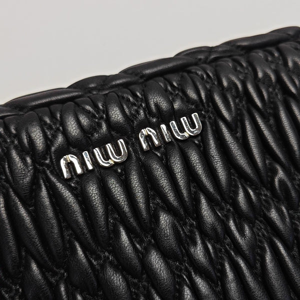 Crystal Quilted Lambskin Black