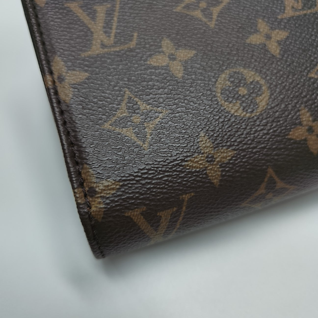 Lily Monogram Coated Canvas Brown