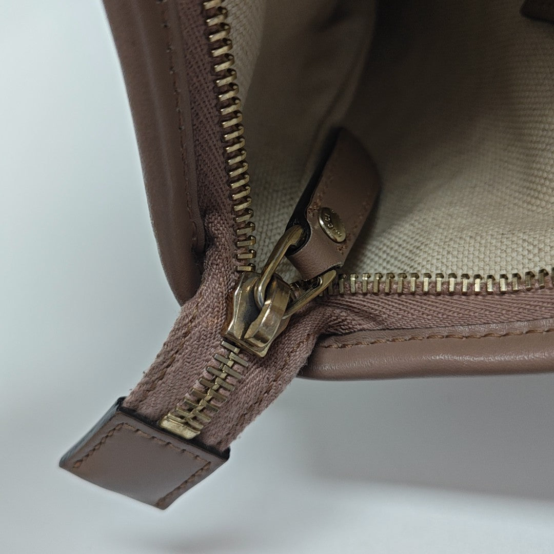 Monogram Coated Canvas Tote Bag Pink