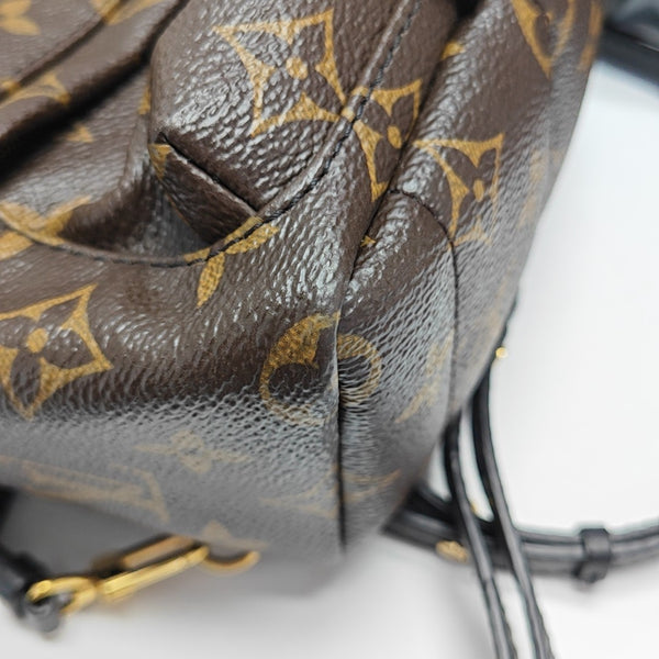 PALM SPRINGS Mini Monogram Coated Canvas Brown