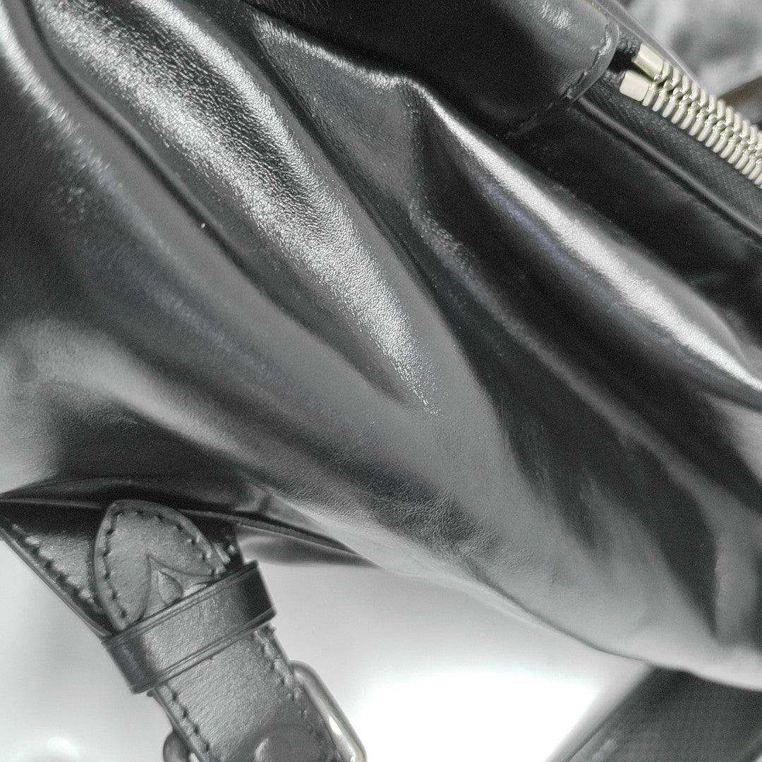 MONTSOURIS CARGO Monogram Calfskin Black