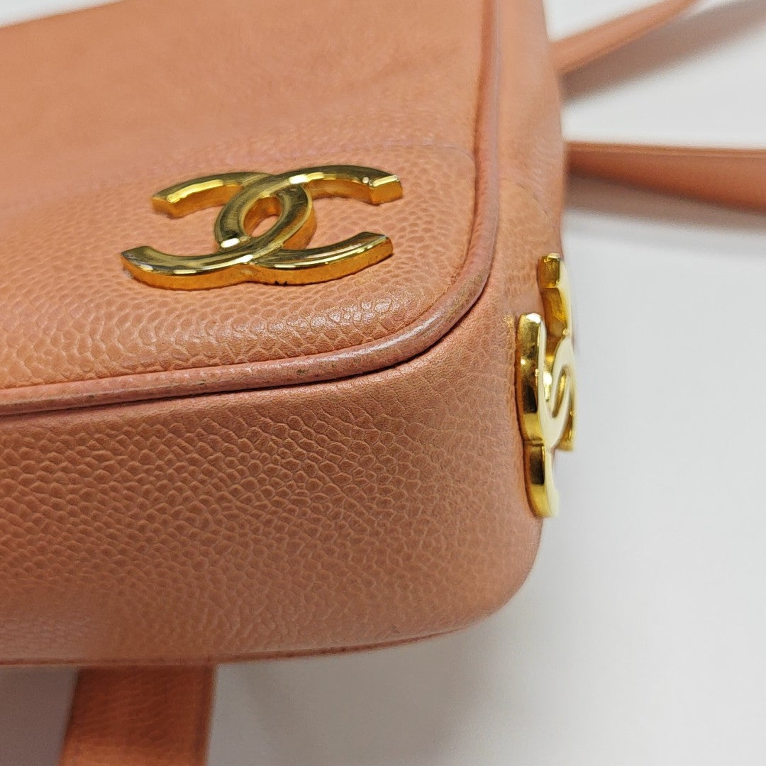 Grained Calfskin Tote Bag Pink