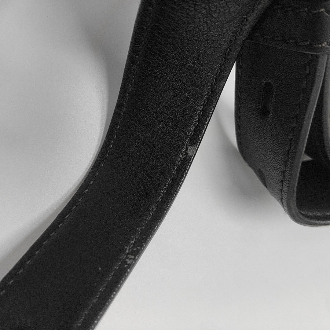 Calfskin Shoulder Bag Black