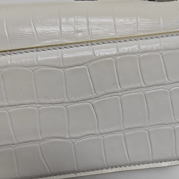 Calfskin Shoulder Bag White