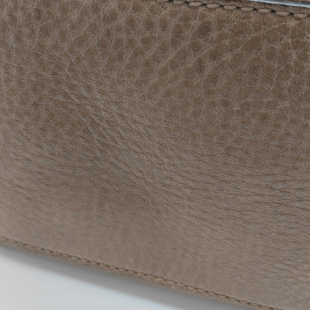 Calfskin Shoulder Bag Brown