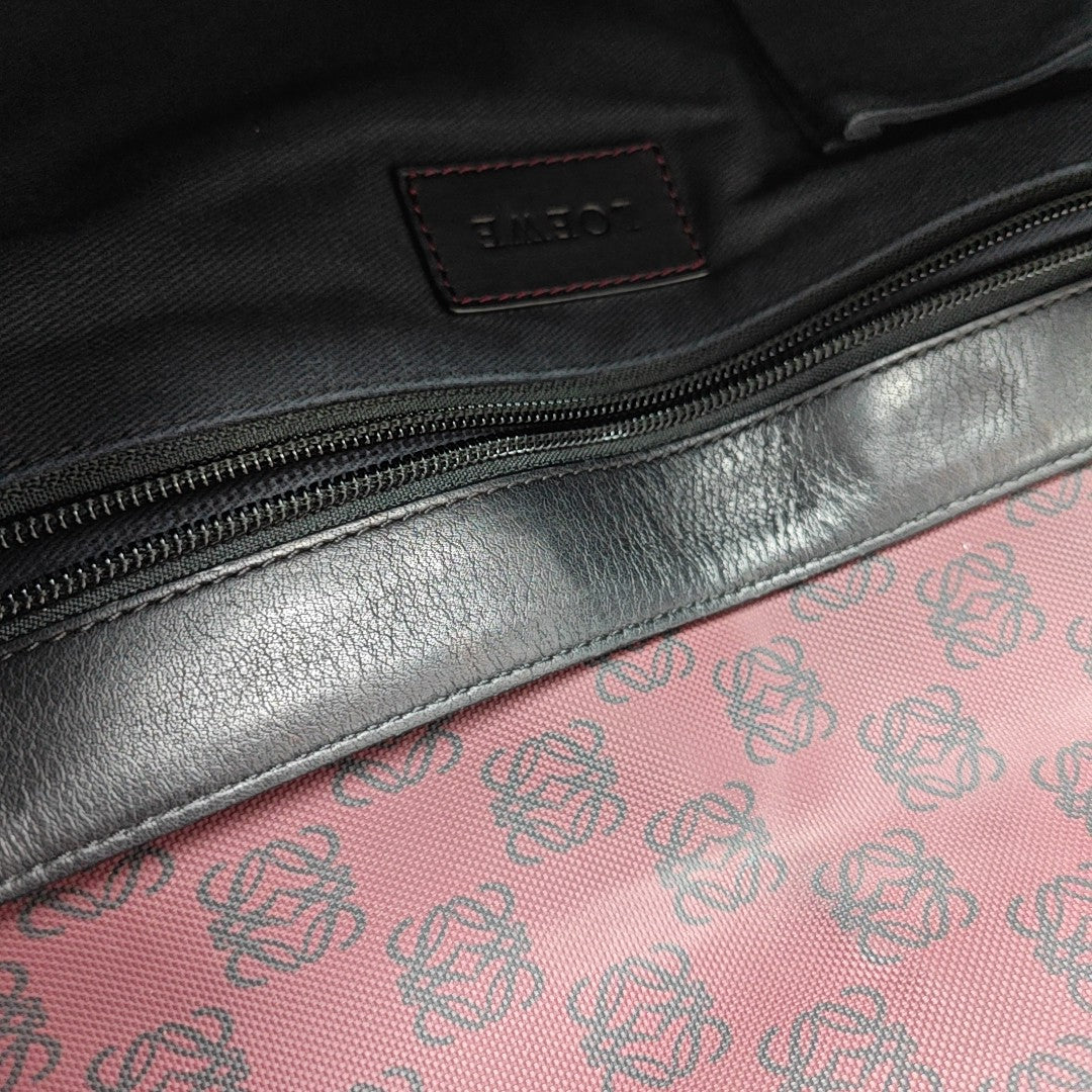 Coated Canvas Shoulder Bag Red