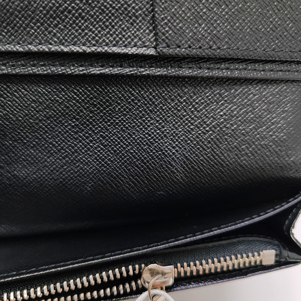 BRAZZA Damier Graphite Coated Canvas Black Wallet