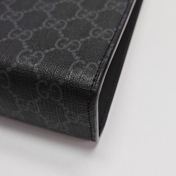 GG Supreme Monogram Coated Canvas Gray