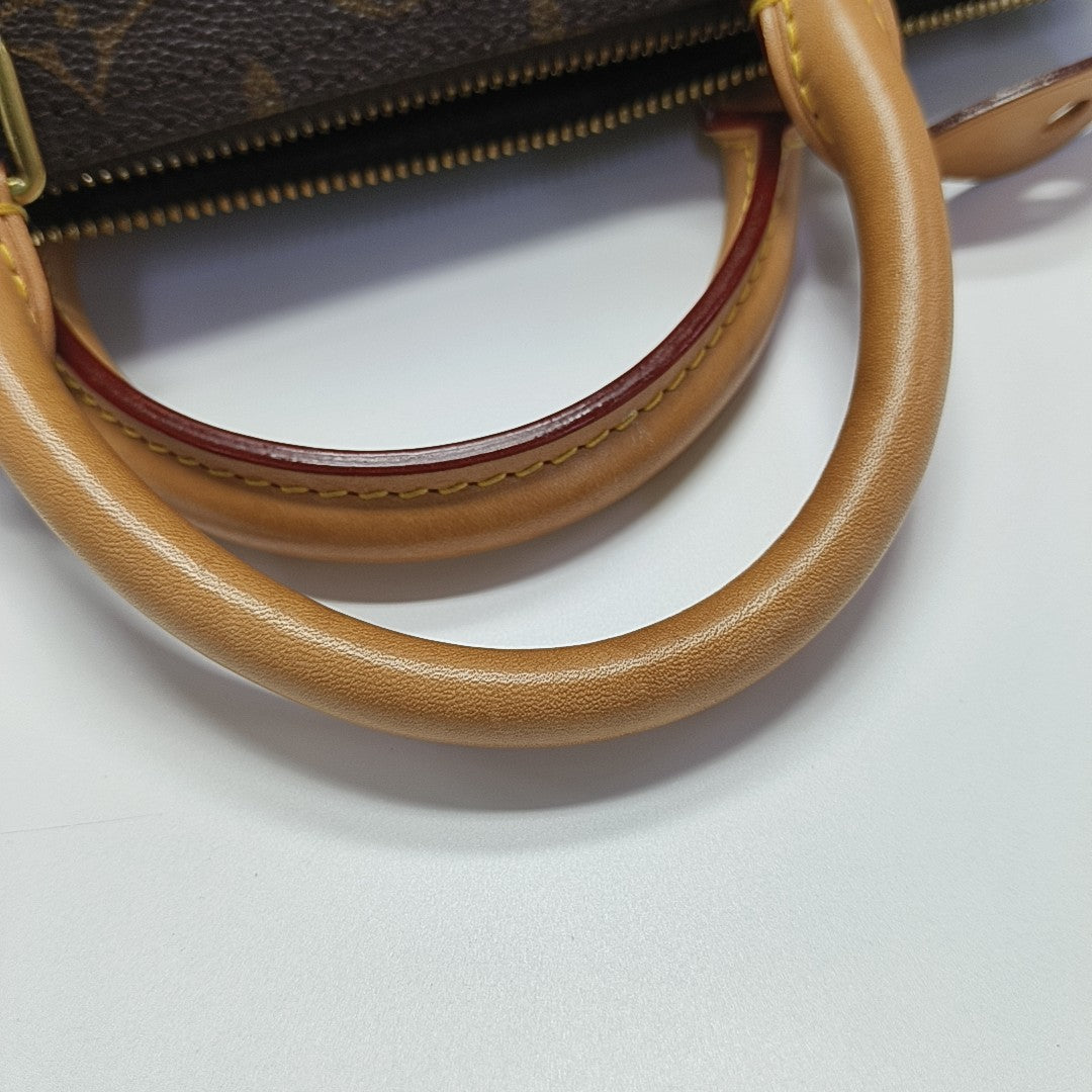 SPEEDY 30 Monogram Coated Canvas Brown