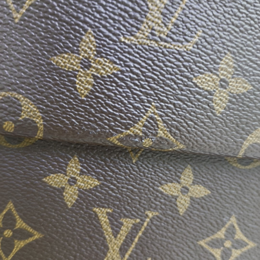 CLUNY PM Monogram Coated Canvas Brown