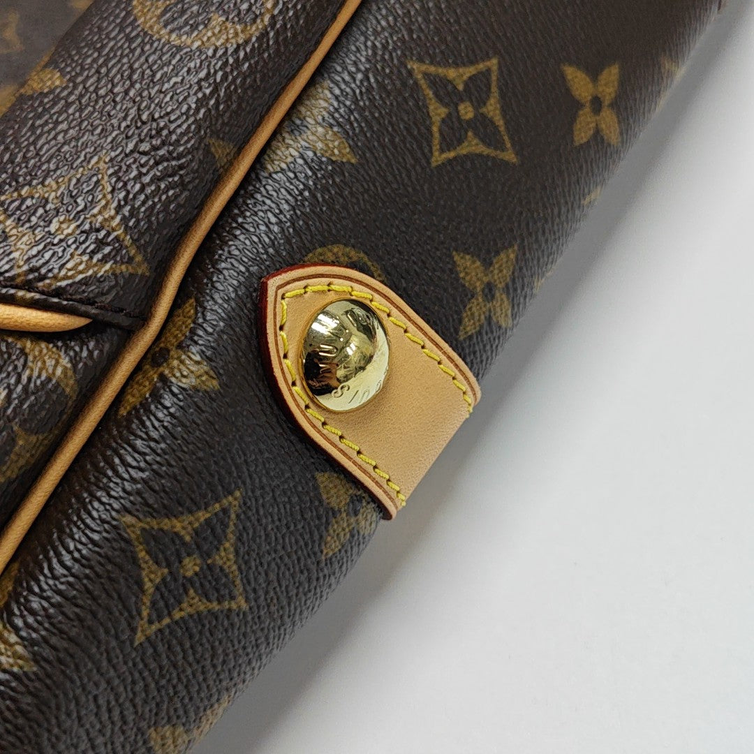 GALLIERA GM Monogram Coated Canvas Brown