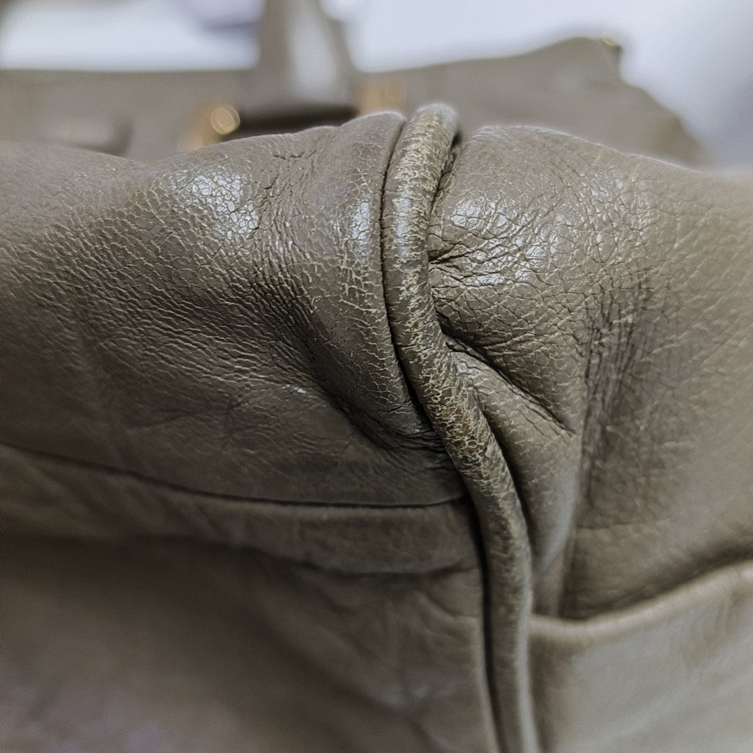 Ethel Leather Gray