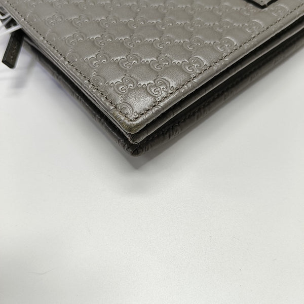 Microguccissima Monogram Calfskin Gray