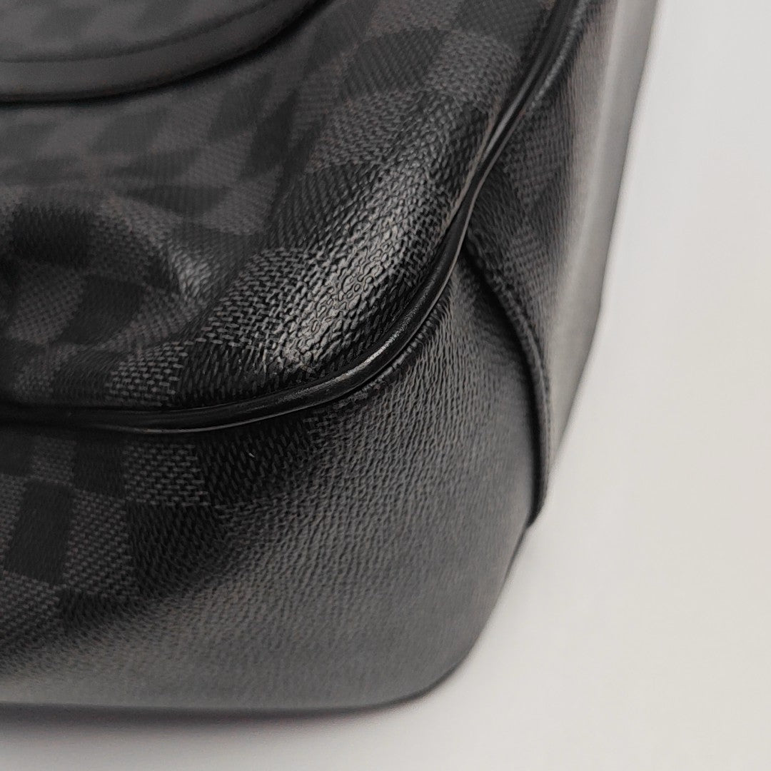 TADAO MM Damier Graphite Coated Canvas Gray