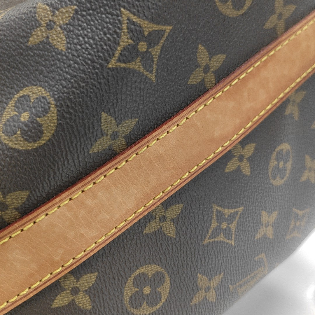 SAC SOUPLE 55 Monogram Coated Canvas Brown