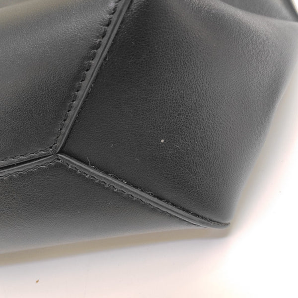 Puzzle Fold Mini Calfskin Black