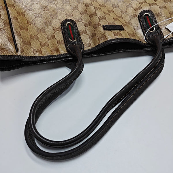 Princy Monogram Coated Canvas Brown