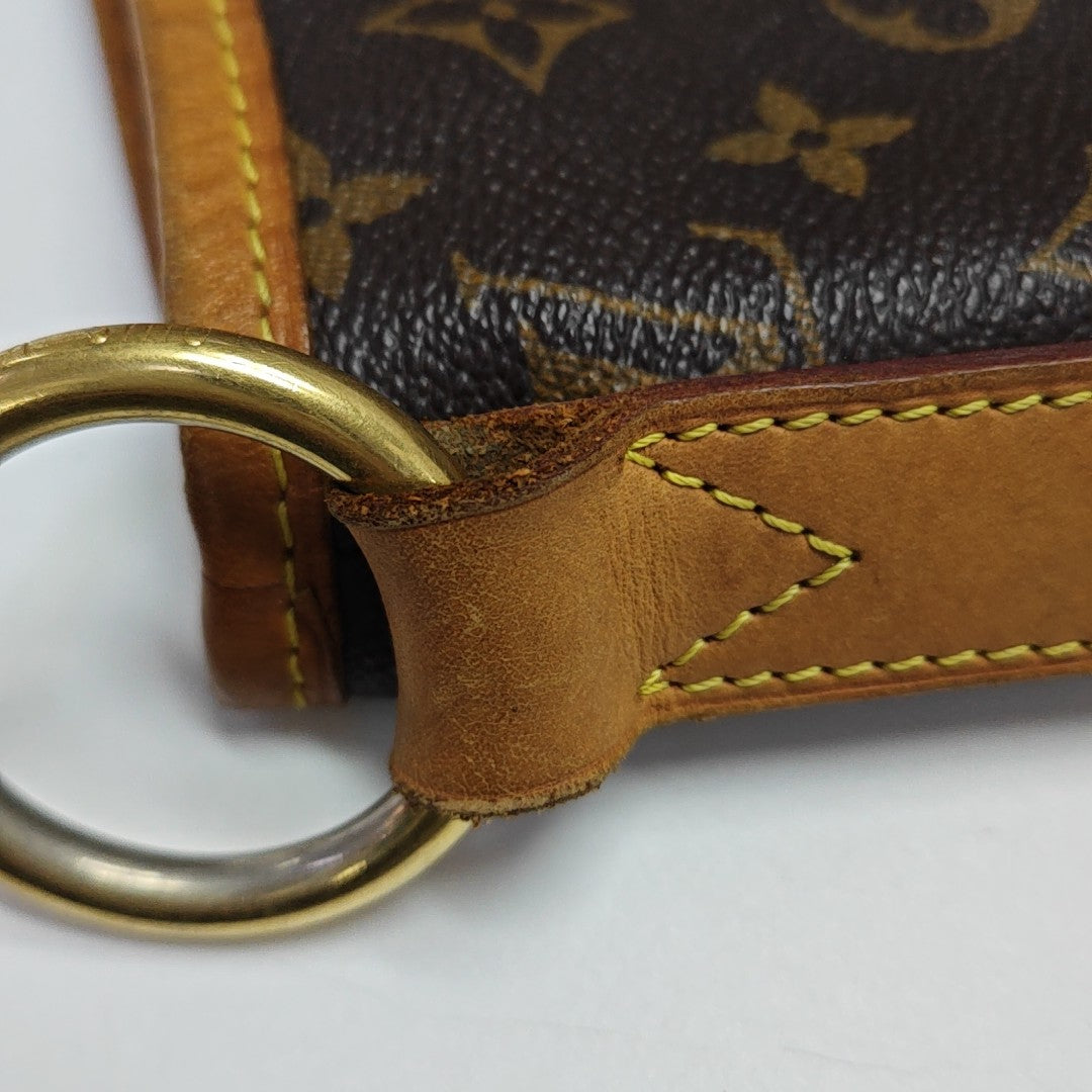 Monogram Coated Canvas Tote Bag Brown